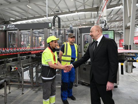 Prezident İsmayıllıda&nbsp;"Coca-Cola" zavodunun açılışında - FOTOLAR