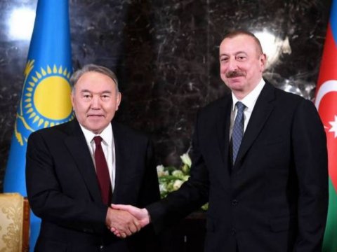 Nursultan Nazarbayev İlham Əliyevi&nbsp;təbrik etdi