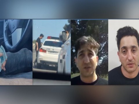 Yol polisini təhdid edən sürücü HƏBS OLUNDU