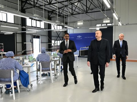 İlham Əliyev Laçında - FOTOLAR