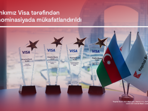 "Kapital Bank" Visa şirkəti tərəfindən&nbsp;4 mükafata layiq görüldü