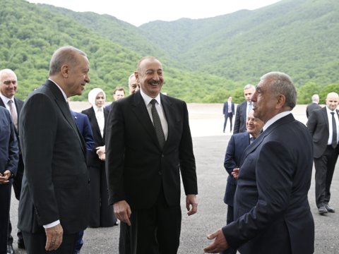 Prezidentlər Kəlbəcər-Laçın yolunda - FOTOLAR