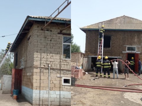 Neftçala sakini evində yanaraq öldü