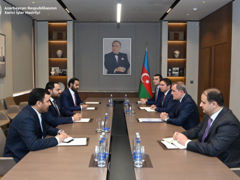 Ceyhun Bayramov Qətərin dövlət naziri ilə görüşdü