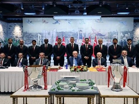 &ldquo;Qalatasaray&rdquo; komandası Ərdoğanın qəbulunda&nbsp;