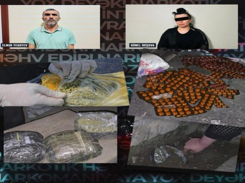 Külli miqdarda narkotikin satışının qarşısı alındı&nbsp;-&nbsp;VİDEO