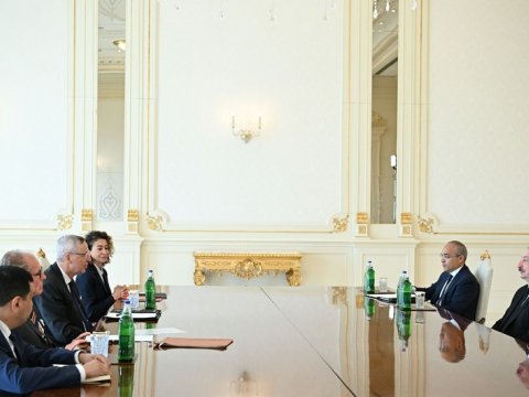 İlham Əliyev qəbul keçirdi - FOTO
