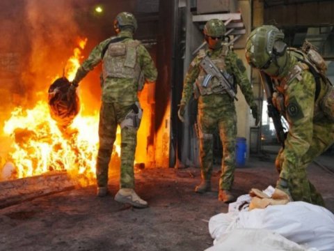 Bakıda 164 milyon manatlıq narkotik yandırıldı - VİDEO