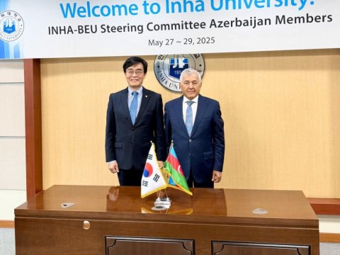 Koreyada BMU və İNHA Universitetinin rektorları arasında görüş keçirilib -&nbsp;FOTOLAR