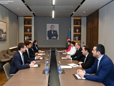 Ceyhun Bayramov Coşua Hakınla görüşdü - FOTO