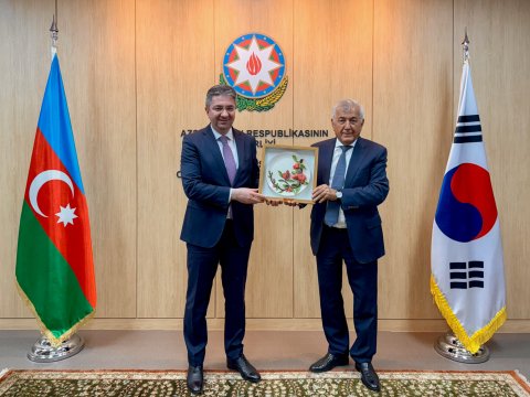 BMU rektoru Azərbaycanın Koreyadakı səfirliyində olub - FOTO