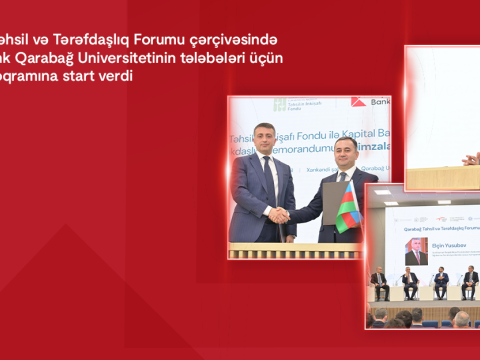 Kapital Bank Qarabağ Universitetinin tələbələri üçün təqaüd proqramına start verdi