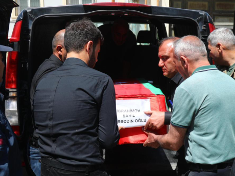 Şəhid Sahil İbrahimov Əmircanda dəfn edildi