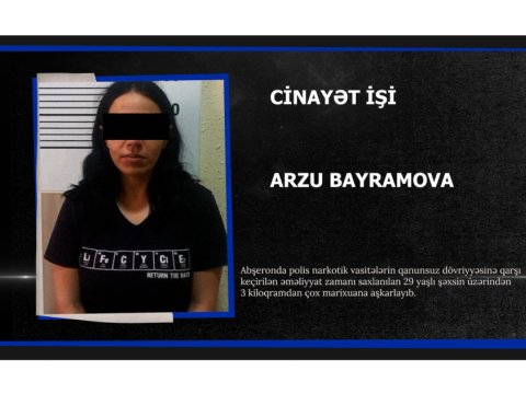 Abşeronda gənc qadın narkotiklə tutuldu