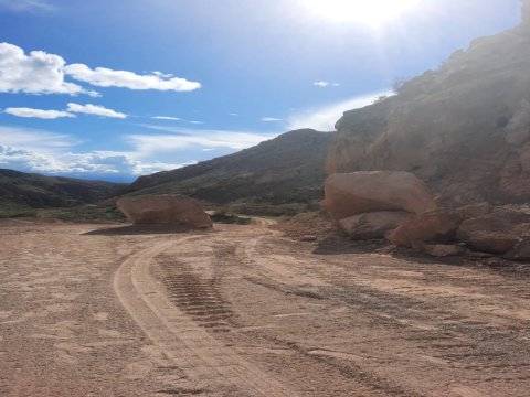 Şərurda qaya uçqunu oldu -&nbsp;FOTO