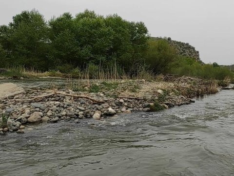 Kür çayında 45 santimetr ARTIM