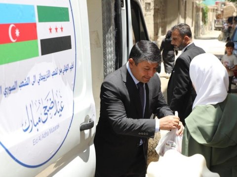 Azərbaycanın Suriyada növbəti xeyriyyə aksiyası