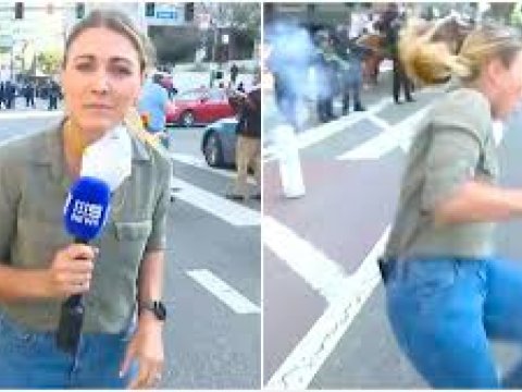 ABŞ polisi jurnalistə atəş açdı - ANBAAN GÖRÜNTÜLƏR