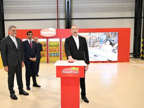 Prezident Bakıda zavod AÇILIŞINDA