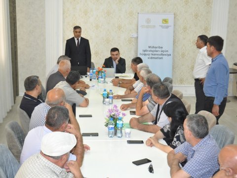 Ağcabədidə mühariribə iştirakçılarına hüquq xidməti göstərilib - FOTO