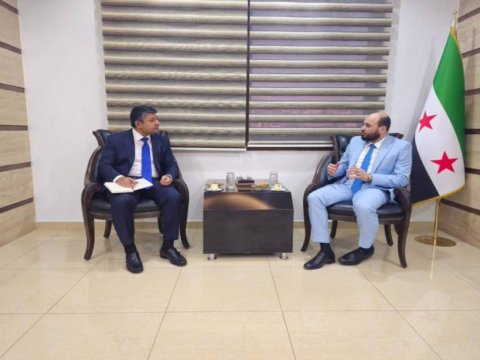 Azərbaycan diplomatı suriyalı nazirlə görüşdü