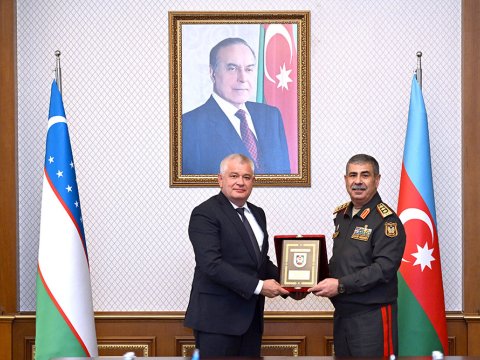 Zakir Həsənov&nbsp;Özbəkistan Təhlükəsizlik Şurasının katibi ilə görüşdü - FOTO