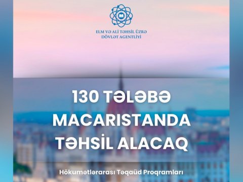 130 Azərbaycan vətəndaşı Macarıstanda təhsil alacaq