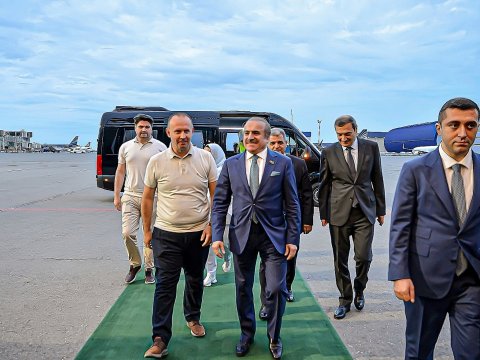 Şimali Makedoniya Parlamentinin sədri Bakıya gəldi - FOTO