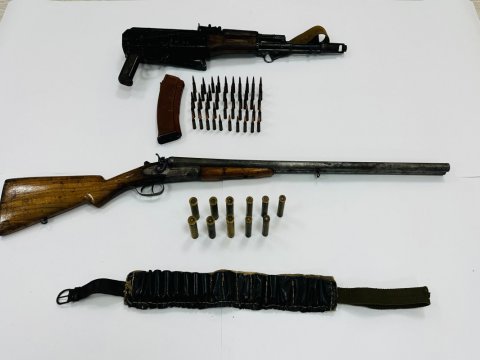 Evində "Kalaşnikov" saxlayan kişi həbs edildi - FOTO