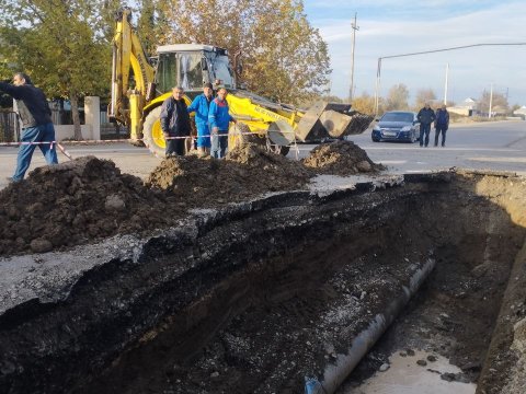 Kürdəmirdə&nbsp;magistral su boru xətti partladı