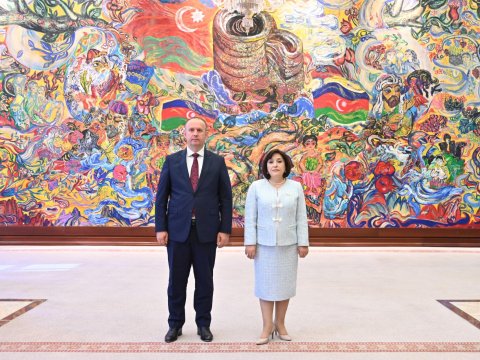 Sahibə Qafarova həmkarı ilə görüşdü - FOTO