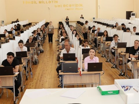 Qarabağ müəllimləri ilk dəfə sertifikasiya imtahanında - FOTO 