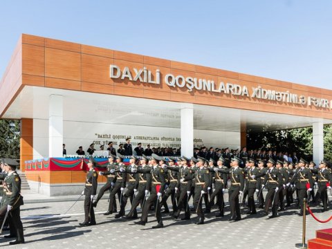 Hərbi İnstitutun kursantları and içdilər - FOTOLAR