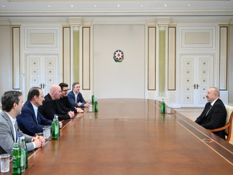 İlham Əliyev amerikalı sahibkarı&nbsp;qəbul edib