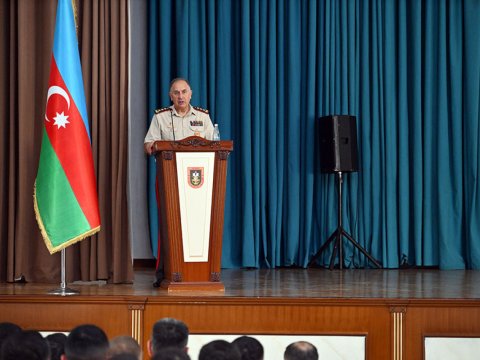 Kərim Vəliyev Heydər Əliyev adına Hərbi İnstitutda - FOTO