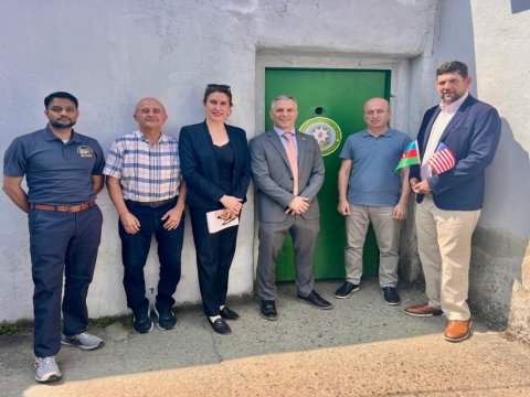 ABŞ-nin Azərbaycandakı səfirinin müavini İranla sərhəddə - FOTO