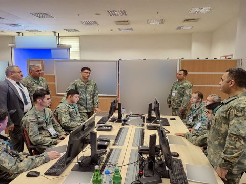 Azərbaycan və Türkiyə kursantlarına hərbi oyun keçirilib - FOTO
