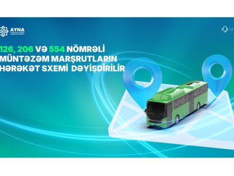 Bakıda avtobusların hərəkəti dəyişir&nbsp;