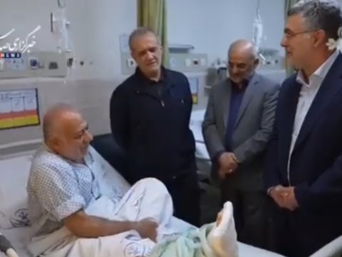 Pezeşkian Tehran xəstəxanasında - GÖRÜNTÜLƏR