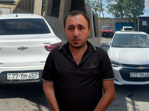 Qadın sərnişinlərə qarşı qeyri-etik hərəkət edən taksi sürücüsü saxlanıldı