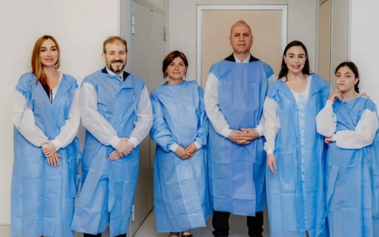 Leyla və Arzu Əliyevalar "Yeni Klinika"da