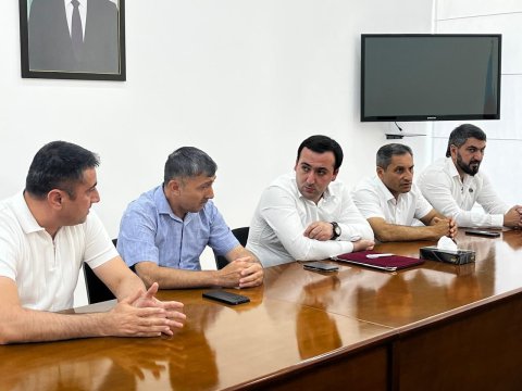 Mahir Süleymanlı Şabranda idman ictimaiyyətilə görüşdü