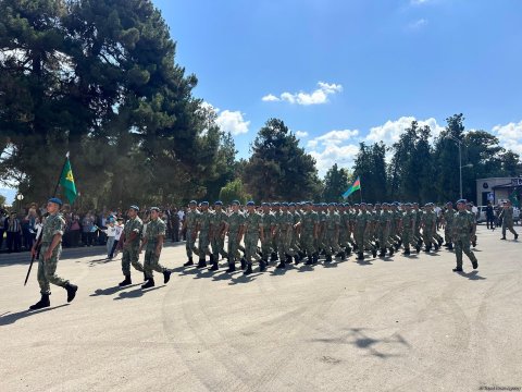 Xankəndidə hərbi yürüş - FOTOLAR