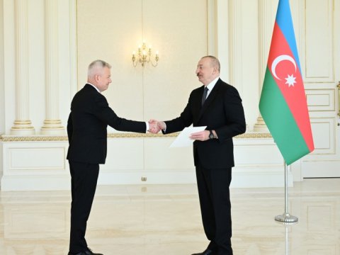 Polşanın yeni səfiri Prezidentin QƏBULUNDA - FOTOLAR