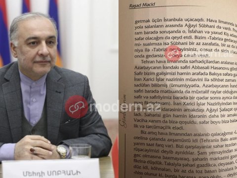İranın Ermənistandakı səfiri azərbaycanlı jurnalistlərə: Təbriz sizin olacaq, onda gedərsiniz