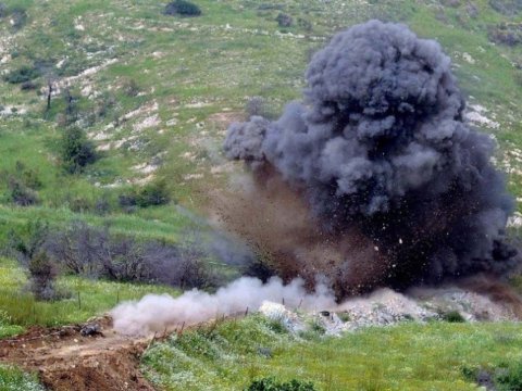 Ağdamda mina partladı - Polis YARALANDI