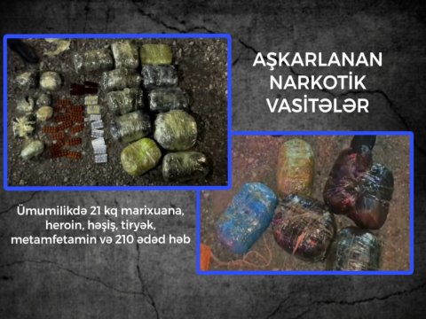 Mopedlə narkokuryerlik edən şəxs saxlanıldı