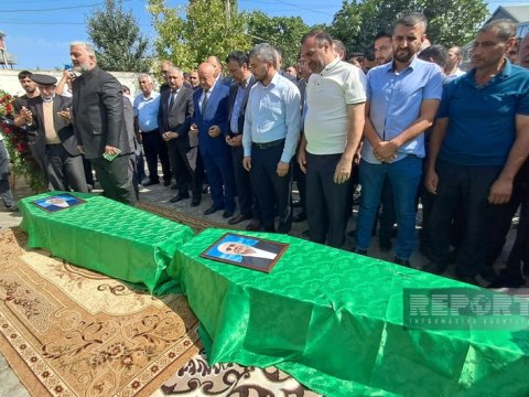 Ziyəddin və Hüseyn Səfərovlarla vida mərasimi keçirilir - GÖRÜNTÜ