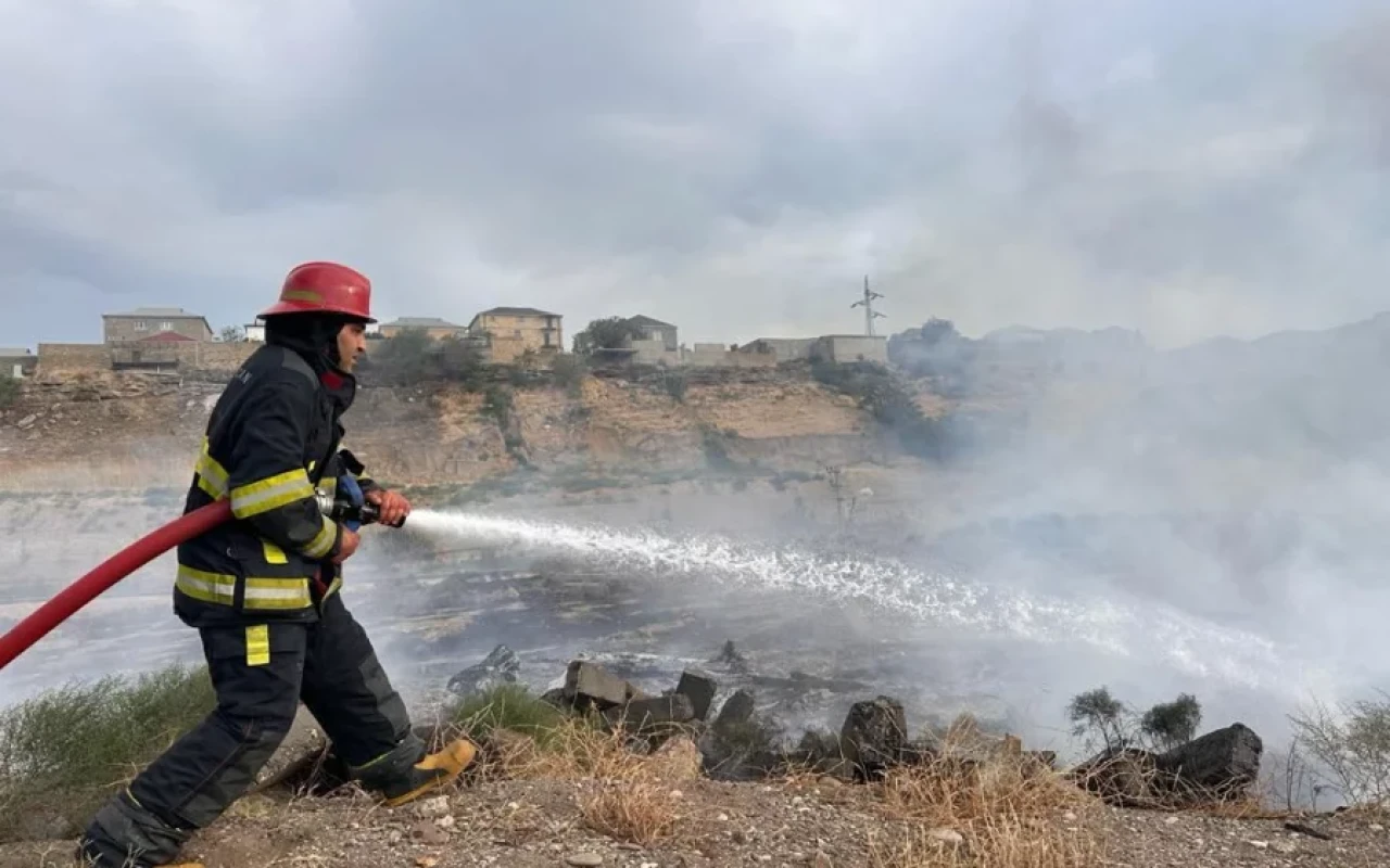 Yasamaldakı yanğın söndürüldü