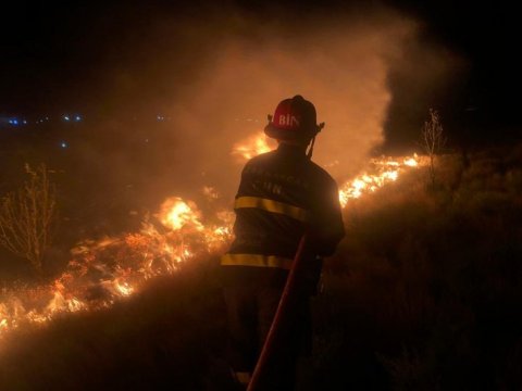 Masazırda yanğın söndürüldü - YENİLƏNİB